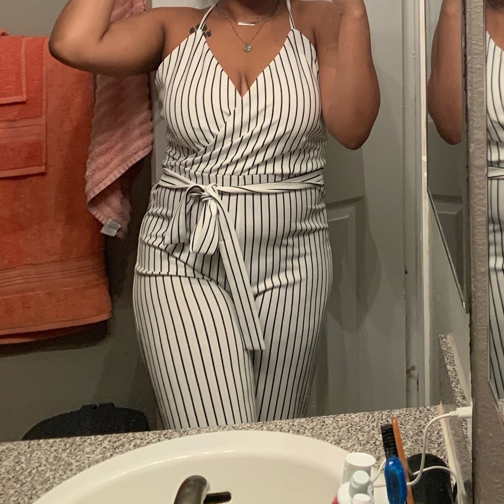 Stripped Jumpsuit